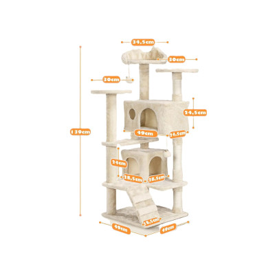 Škrabadlo pro kočky 593122 beige, 139cm - B