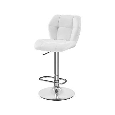 Barová židle výškově nastavitelná 593338 white, bílá - B