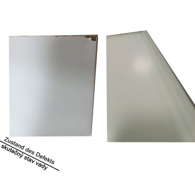 Konzolový stolek 614088 white, s rámem ve tvaru X, 100 x 30 x 80 cm, bílý - B