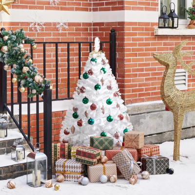 Umělý vánoční stromek 411264 white 4ft, 124 cm - A