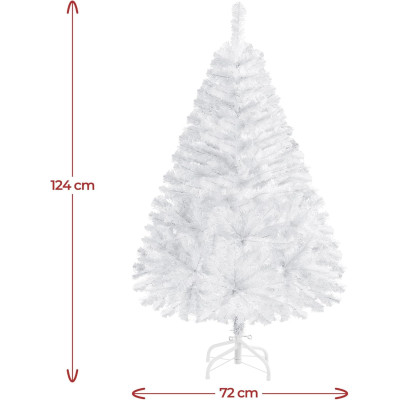 Umělý vánoční stromek 411264 white 4ft, 124 cm - A
