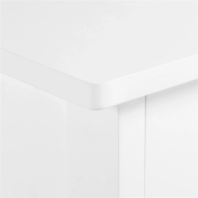 Konzolový stolek 614088 white, s rámem ve tvaru X, 100 x 30 x 80 cm, bílý - A