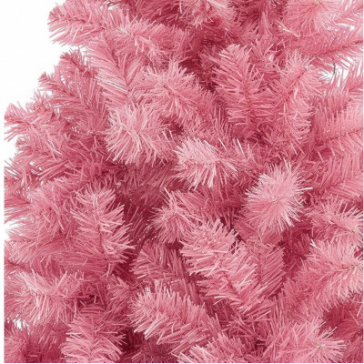 Umělý vánoční stromek 591891 pink 6ft, se skládacím kovovým stojanem, 183cm - A