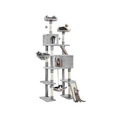 Škrabadlo pro kočky 615400 dark gray, 2 bidýlka, 210cm - B