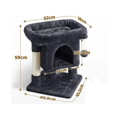 Škrabadlo pro malé kočky 592980 black, 60cm - A