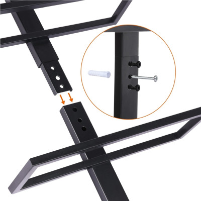 Nástěnný stojan na víno 591491, na 10 lahví - A