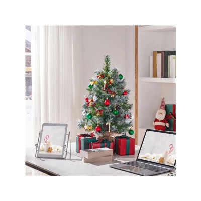 Umělý vánoční stromeček 411382 green 2ft na baterie s LED světlem, 61cm - A