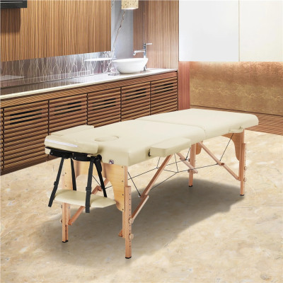 Masážní stůl 610888 cream, nosnost 250 kg - A