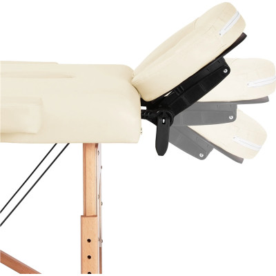 Masážní stůl 610888 cream, nosnost 250 kg - A