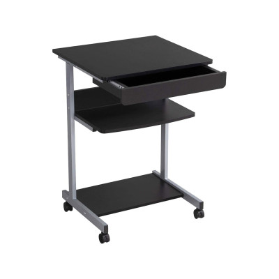 Kancelářský stůl 592567, malý pracovní stůl, mobilní, 56 x 51 x 79,5 cm - A