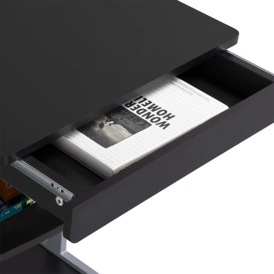 Kancelářský stůl 592567, malý pracovní stůl, mobilní, 56 x 51 x 79,5 cm - A