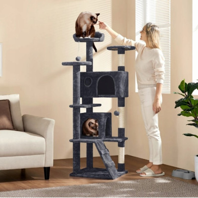 Škrabadlo pro kočky 593122 dark gray, 146 cm - B