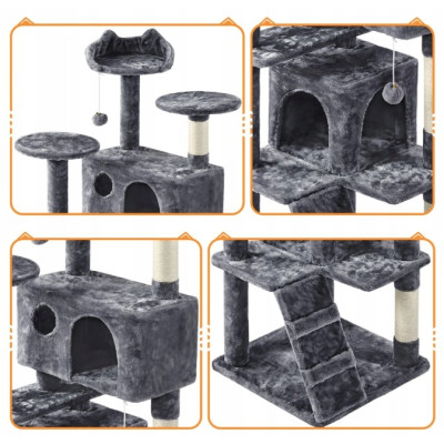 Škrabadlo pro kočky 593122 dark gray, 146 cm - B