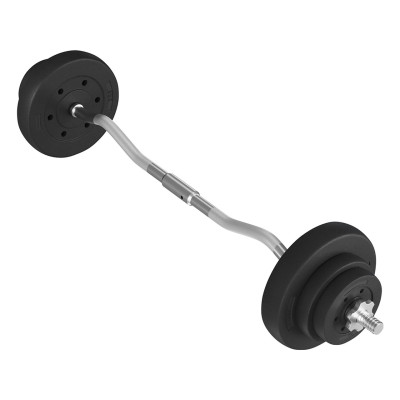 Sada závaží pro silový trénink 614904 black, tyč SZ se 6 kotouči - A