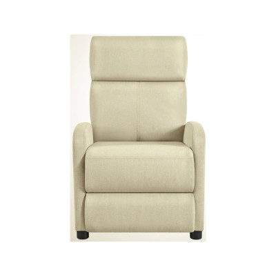 Relaxační křeslo 614490 beige s nastavitelnou opěrkou nohou, béžové - B