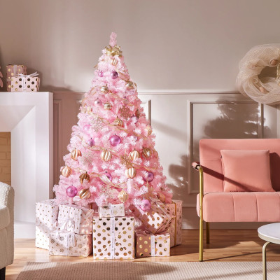 Umělý vánoční stromek 411264 pink 5ft, 154 cm, růžový - A