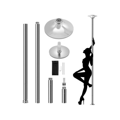Pole Dance Tyč 592497 silver 45mm, 216,5 až 275 cm s nastavitelnou výškou - A