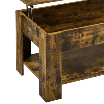 Konferenční stolek 614136 rustic brown, 120 × 59 × 49,5 cm - B