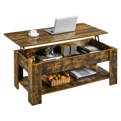 Konferenční stolek 614136 rustic brown, 120 × 59 × 49,5 cm - B