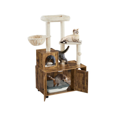 Škrabadlo pro kočky 614163 rustic brown, 135 cm - B