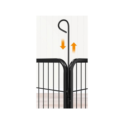 Ohrádka pro štěňata 615283 black 8 pc , 100cm - A