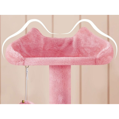 Škrabadlo pro kočky 593122 pink 139 cm, růžová - B