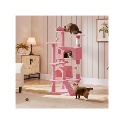 Škrabadlo pro kočky 593122 pink 139 cm, růžová - B