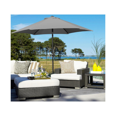 Zahradní slunečník 611247 gray 7,5FT, šedý - A