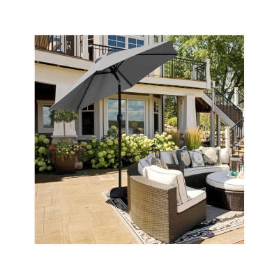 Zahradní slunečník 611247 gray 7,5FT, šedý - A
