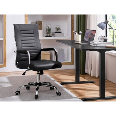 Ergonomická kancelářská židle 593108 black nosnost až 136 kg, černá - B