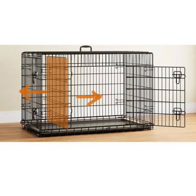 Přepravní box pro psy 614626, XXL, skládací, domácí box pro psa, přepravní klec do auta, 122 x 73 x 80 cm - A