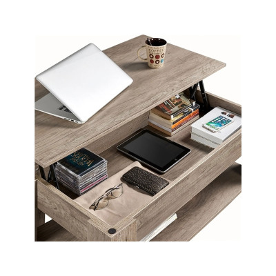 Konferenční stolek 613274 gray s výškově nastavitelnou deskou - B