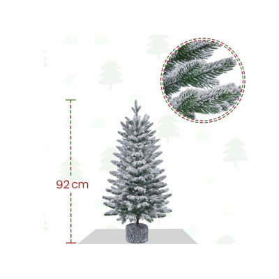 Umělý vánoční stromeček se světly 411368 green 3ft, 92cm - A