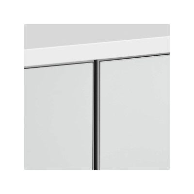 Koupelnová skříňka se 2 zrcadlovými dvířky 615038 white (2 zrcadla), bílá- B