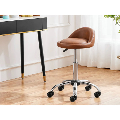 copy of Barová židle 592312 retro brown výškově nastavitelná, hnědá - B