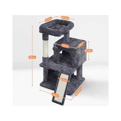 Škrabadlo pro kočky 592958 dark gray, 91 cm - B
