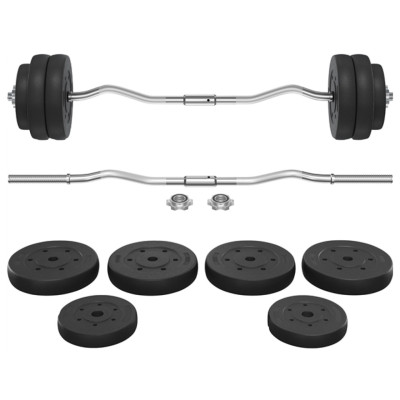 Sada závaží s činkou 614903 black, 30kg - B