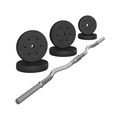 Sada závaží s činkou 614903 black, 30kg - B