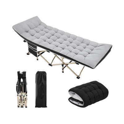 Skládací kempingová postel 592739 black colt/gray pad - A