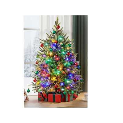 Umělý vánoční stromeček 411384 green 3ft, s 50 LED diodami, 91,5 cm - A