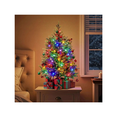 Umělý vánoční stromeček 411384 green 3ft, s 50 LED diodami, 91,5 cm - A