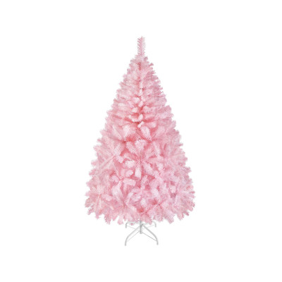 Umělý vánoční stromek 411264 pink 4 ft, skládací kovový stojan, 124 cm - A