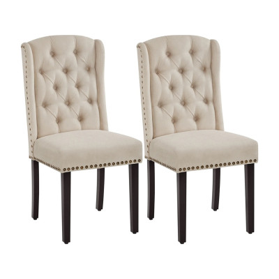 Sada 2 jídelních židlí 614696 beige 2pcs, béžové - A