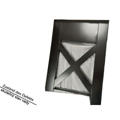 Konzolový stolek 613976 black se 2 policemi a 1 zásuvkou, černý - B