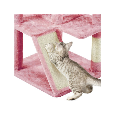 Škrabadlo pro kočky 592956 pink, růžové, 146 cm - A