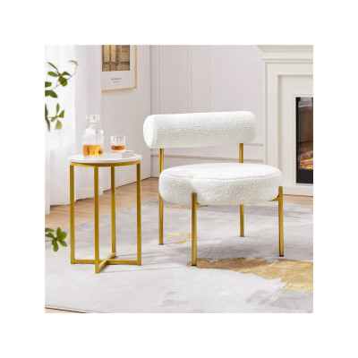 Jídelní židle s opěradlem 592616 white, bílá - B