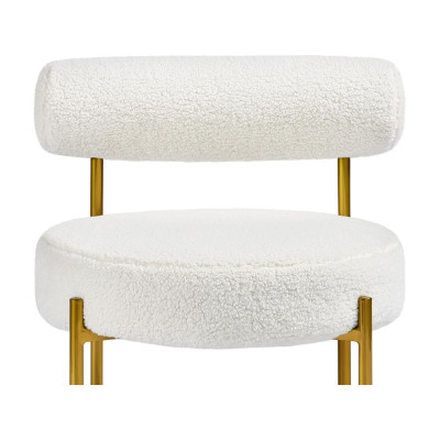 Jídelní židle s opěradlem 592616 white, bílá - B