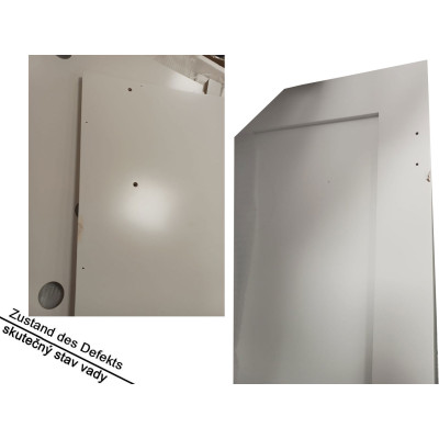 Dřevěná kočičí skříňka 75,5 x 51 x 52,5 cm, bílá - B