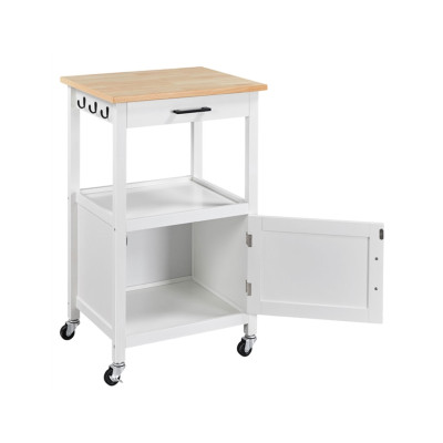 Kuchyňský vozík na kolečkách 593003 white, bílý - B