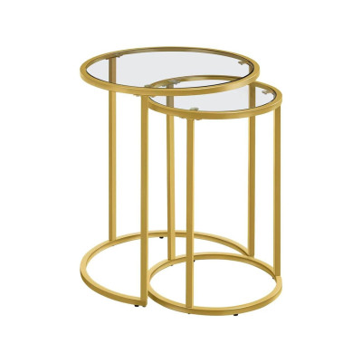 Sada koncových stolků 593019 gold, zlaté - A
